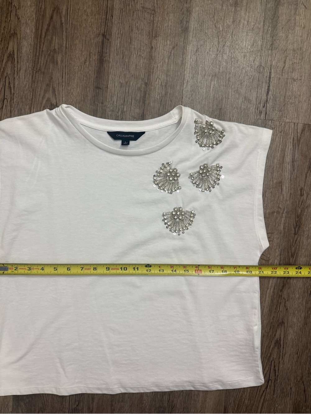 Calligraphie • Rhinestone Embellished Muscle Tee - Picture 9 of 12